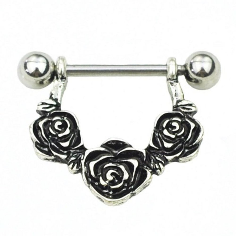 Nipple Piercing ~ Per Pair ~ Bunch Of Roses
